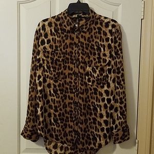 Leopard print blouse
